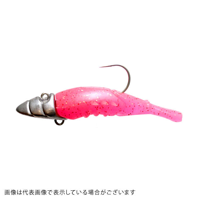 Issei Kaitaro Large Flying Shrimp Set 24g #2/0+2.5in Pink Glow Reins Bow