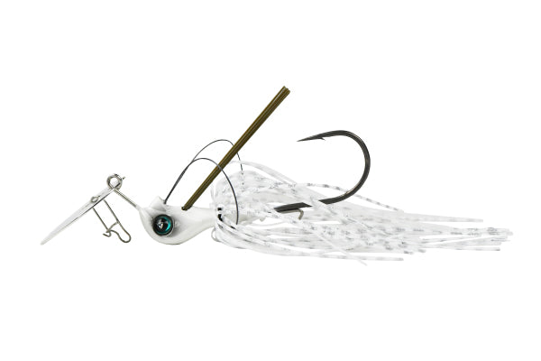 DSTYLE Rubber Jig D Alpha Blade Jig 3/8oz White Shiner