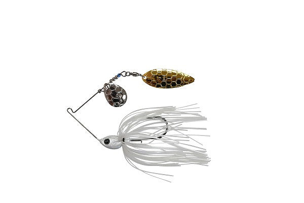 D-Style Spinnerbait Buzzbait Dƒ¿-Spinnerbait 3/8oz Tandem Willow Hyper White