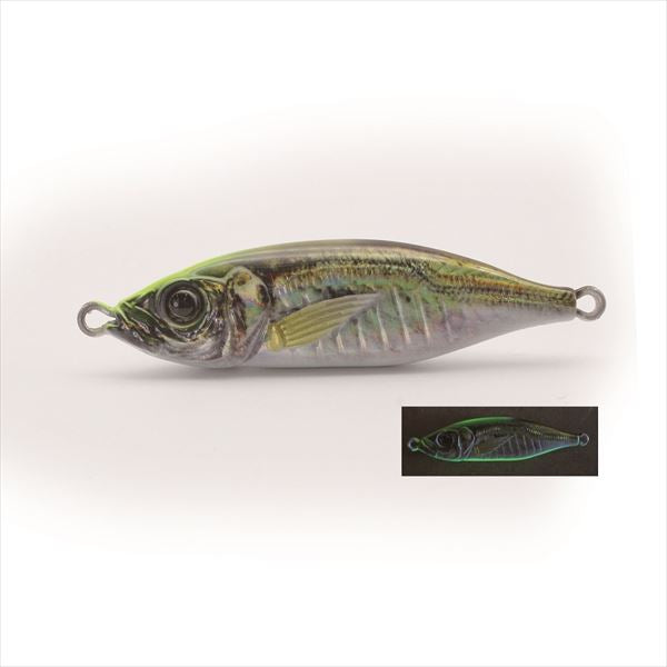 Little Jack Metal Jig Metal Addict 06 100g #07 Chart Head Glow Belly AJI