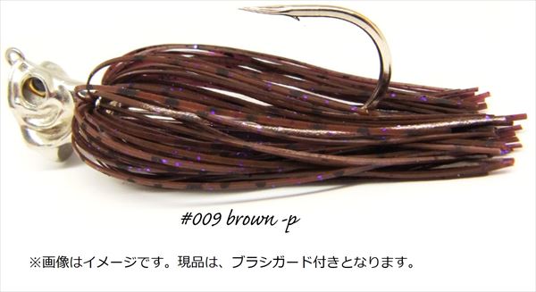 GIVS Budobass Jig with Guard 1/2oz #009 brown-p