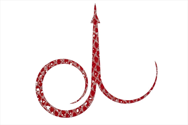 OSP Tairaba Tairaba Necktie Asymmetrical Curly TR05 Red/Laser Holo & Silver Glitter