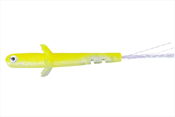 OSP Worm Frilled Shad 2.3 inch TW185 White Chart