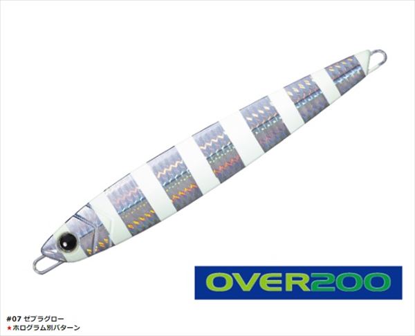 Major Craft Jig Para Vertical Short Over 200 Series 200g #007 Zebra Glow