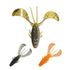 Major Craft Worm Black Porgy Chinu Claw 2.3 inch #2 Green Pumpkin