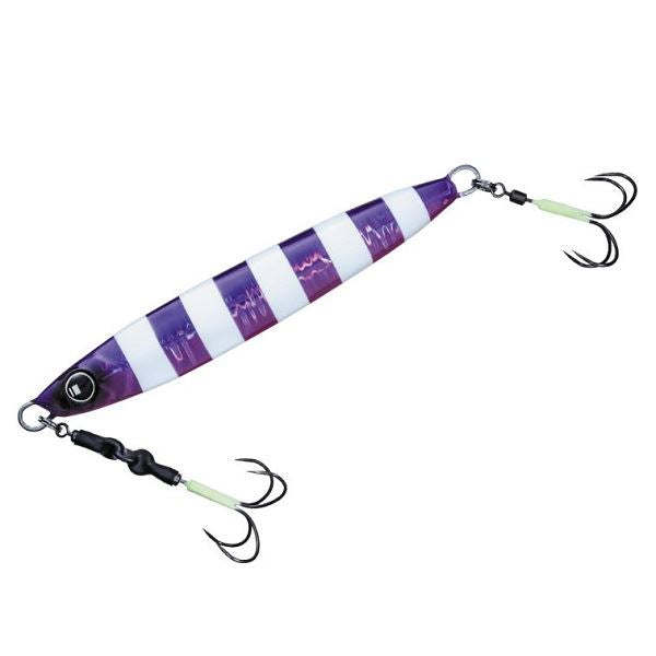 Major Craft Metal Jig FJTJ-130 First Jig Hairtail 130g #41 Pink Purple Zebra