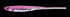 Fish Arrow Worm Flash J Slim 1.5 inch SW #101 Pink SV