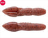 Fish Arrow Bass Lure Heavy Poop 3 inch #9 Pumpkin Red