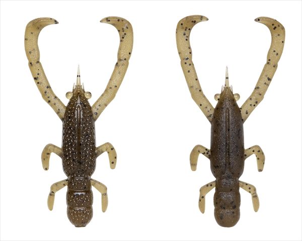 Fish Arrow Worm Free Rig Shrimp 2.6 inch #01 Green Pan