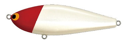 Pozidriv Garage Seabass Lure Zigzag Bait 80 #01 RH (Red Head Pearl)