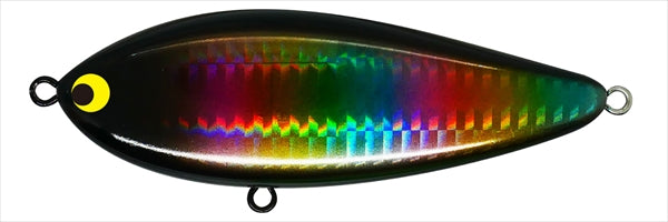 Pozidriv Garage Seabass Lure Zigzag Bait 100S #08 Black Rainbow