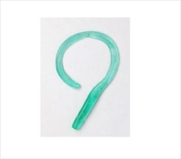 Clear Blue Worm Curly Monster 2.0 inch Ramune