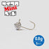 Clear Blue Dice Head Mini 0.8g