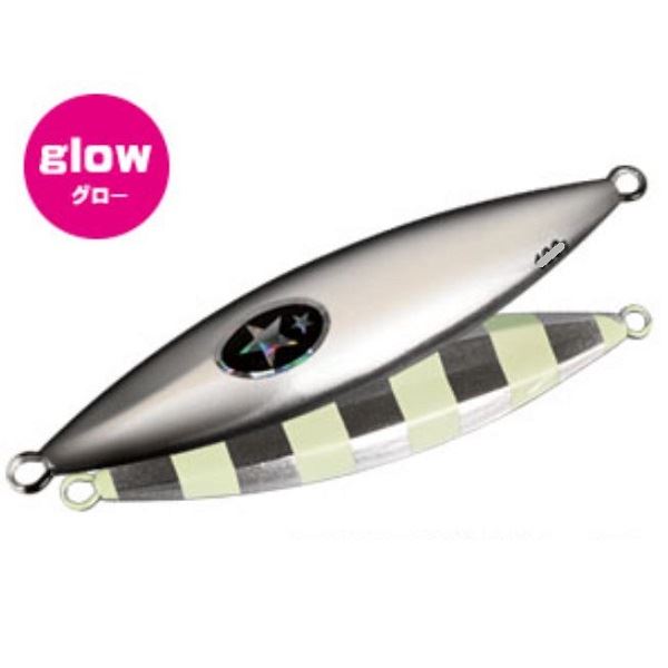XESTA Metal Jig Flap SLJ 60g Pearl White Black.Zebra Glow