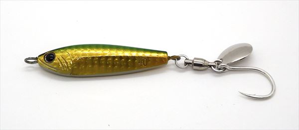 Sieg Metal Jig F Sardine Blade 40g Gold Green UV