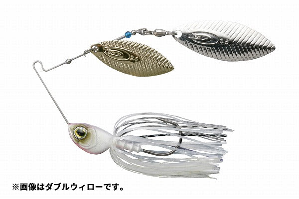 OSP Spinnerbait Buzzbait High Pitcher 1/4oz Tandem Willow S06 Vivid Pearl White
