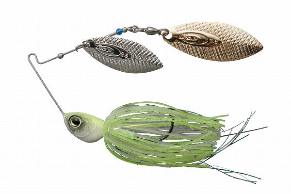 OSP WIRE BAIT Buzzbait High Pitcher 1/4oz Double Willow ST21 Spark White Chart