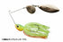 OSP WIRE BAIT Buzzbait High Pitcher 3/8oz Double Willow S35 Impact Lime Chart