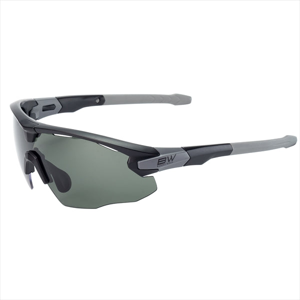 BUNNYWALK Polarized Glasses BW-0261F [Gray Green Polarized Lens] Frame: Matte Black x Gray