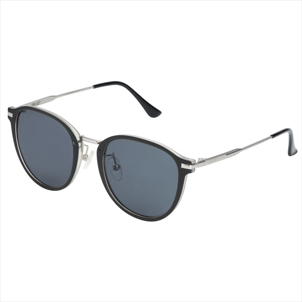 BUNNYWALK Polarized Glasses BW-0271F [Gray Polarized Lens] Frame: Face Matte x Clear Black