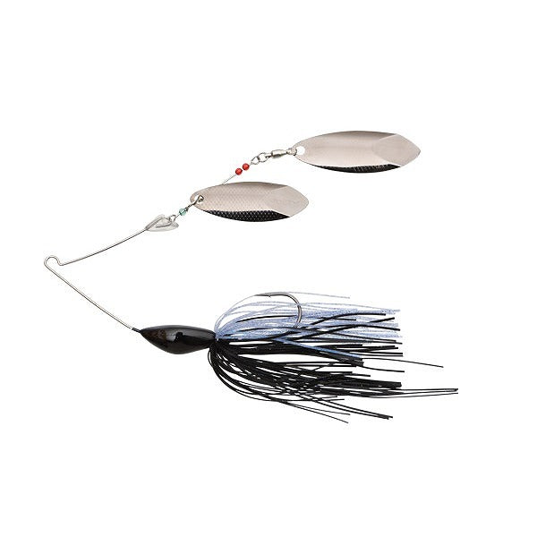 D-Style Spinnerbait Buzzbait D-SPIKER 3/8oz Black Blue Back