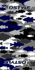 DSTYLE SUN MASK Bass Camo ver002 Blue/Gray camo