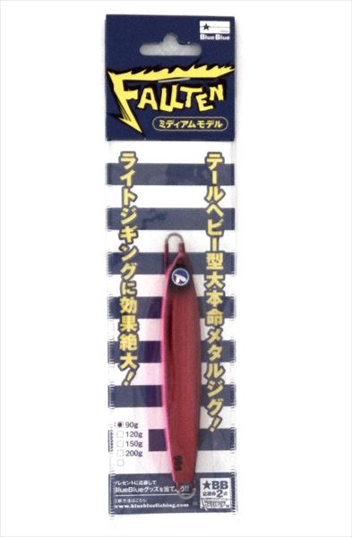 BLUEBLUE Metal Jig Fallten 90g #23 Edomae Red Pink