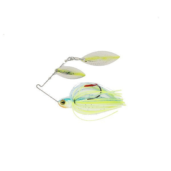 OSP Spinnerbait Buzzbait High Pitcher 1/4oz Double Willow S61 Ghost Chart Blue Back