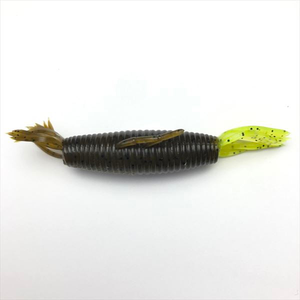 IMAKATSU Worm Flash Shrimp 3 inch (Eco-friendly) #S-500 Head Chart/Green Pan