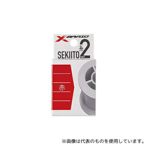 XBRAID X-Blade Leader Line Sekiito No. 2 Red/No. 1/Nylon/Two-strand braided thread