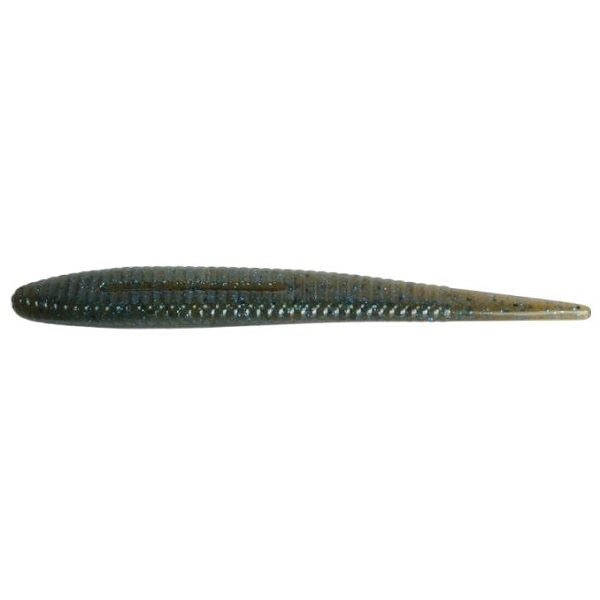 Hide Up Worm Stagger Stick 4 inch #142 Light Green Pan Black Blue F