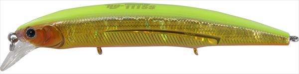 Hide Up Seabass Lure HU Minnow 111SS 33g Sinking #S-32 Chart Gold
