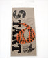 START Silicone Necktie Curly Orange Zebra