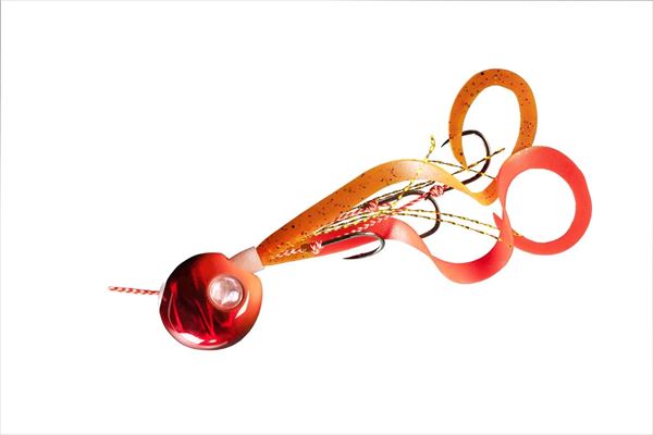 Start Tairaba Tairaba 2STEP 2 Step TG Triple Hook S Curly 45g #09 Fluorescent Orange Red