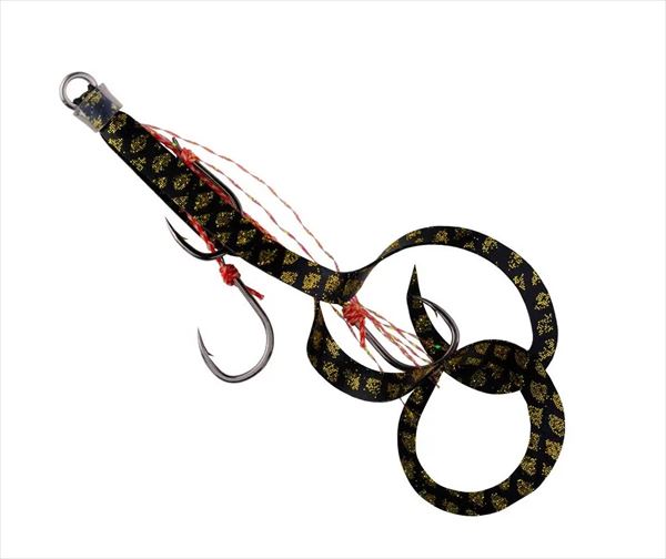 Start Tairaba Replacement Unit Triple Hook Short Curly M #43 Black Gold Scale