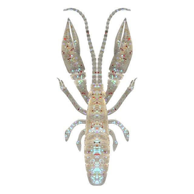 RUDIE'S Grouper Shrimp 3 inch Clear Holo