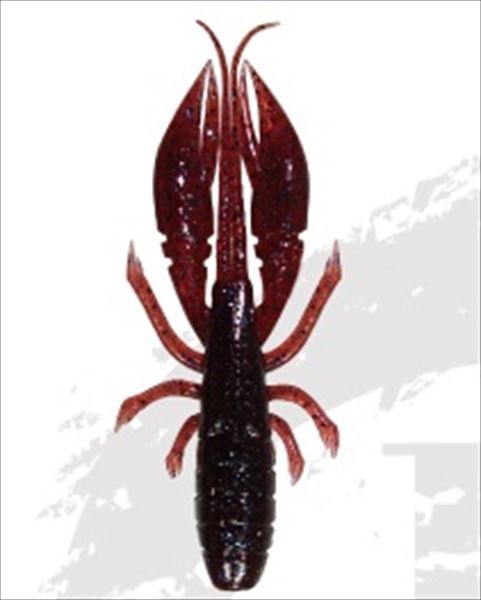 RUDIE'SWorm Grouper Eater Shrimp 3.5 inch Red Shrimp