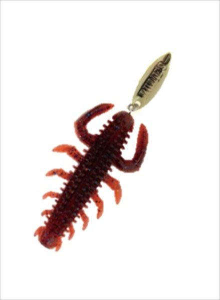 RUDIE'SWorm Grouper Eater - Bug 2 inch Red Shrimp