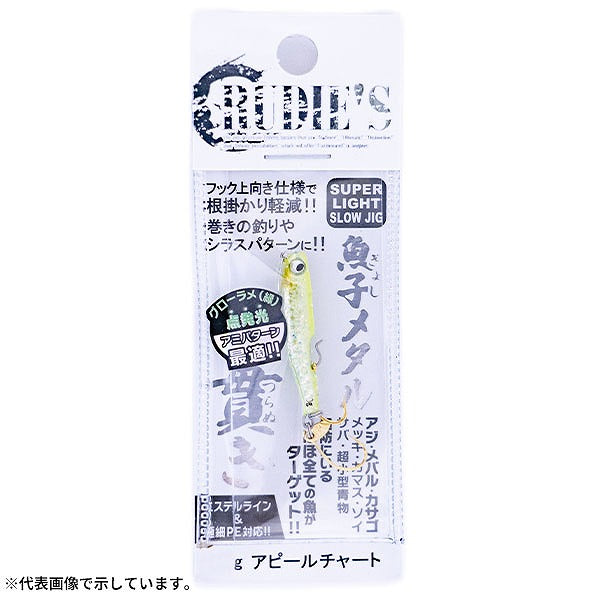 Rudy's Metal Jig Uoko Metal Nuki 5.0g Appeal Chart