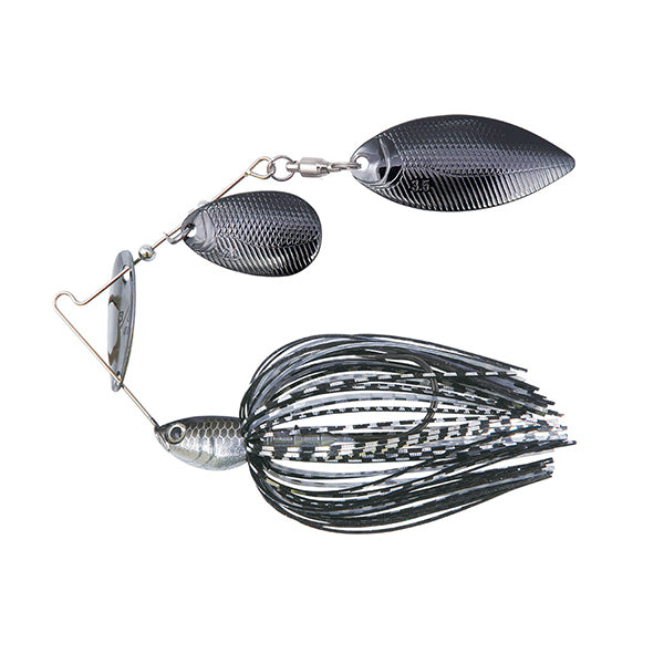 Bottom Up Spinnerbait Buzzbait Beeble 3/8 TW 3/8oz. Black Chrome