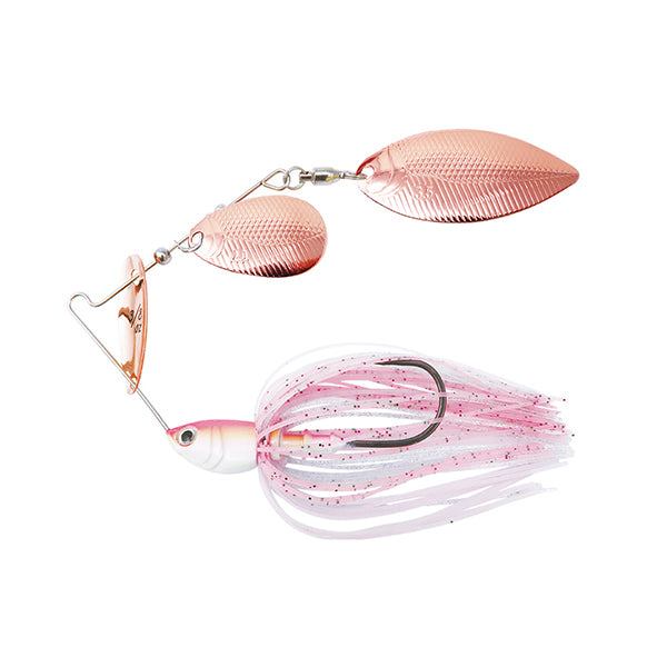 Bottom Up Spinnerbait Buzzbait Beeble 3/8 DW 3/8oz. Cotton Pink