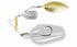 Bottom Up Spinnerbait Buzzbait Beeble FECO 3/8oz. Tandem Willow Aurora White