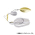 Bottom Up Spinnerbait Buzzbait Beeble FECO 3/8oz. Double Willow Aurora White