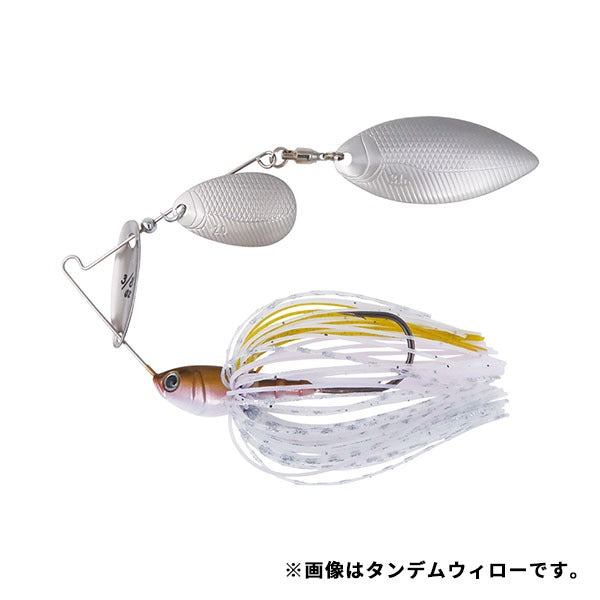 Bottom Up Spinnerbait Buzzbait Beeble FECO 3/8oz. Double Willow Smelt