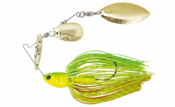 Bottom Up Spinnerbait Buzzbait ChiBeeble 3/8oz. Tandem Willow Lime Chart