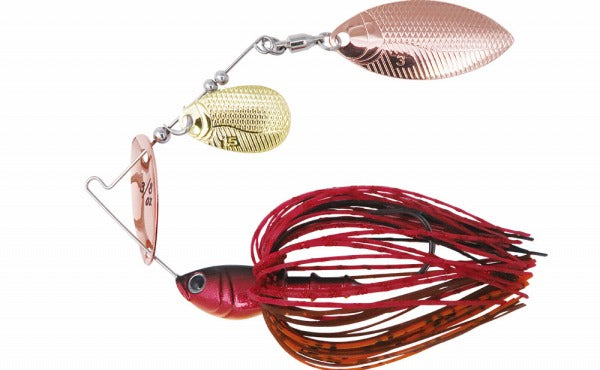 Bottom Up Spinnerbait Buzzbait ChiBeeble 3/8oz. Tandem Willow Burning Shad