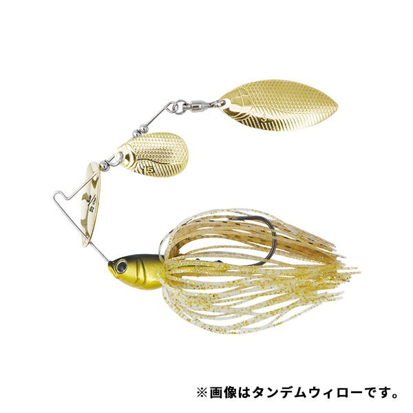 Bottom Up Spinnerbait Buzzbait ChiBeeble 3/8oz. Double Willow Golden Shiner