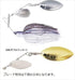 Bottom Up Spinnerbait Buzzbait Chi-Bul 3/8 DW Pro Blue Shad