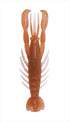 Bottom Up Worm Hurry Shrimp 3.0 inch Solid Cinnamon