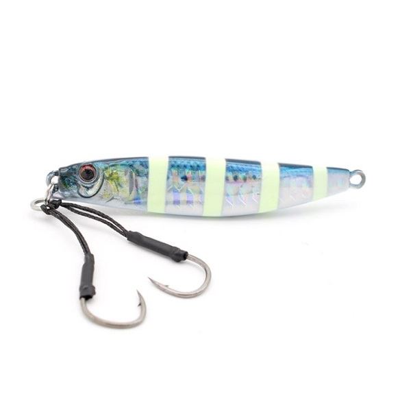 Little Jack Metal Jig Metal Addict Type 01 30g#12 Zebra Glow Sardine